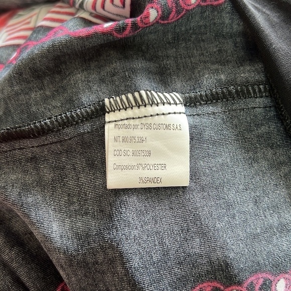 Asymmetrical Women’s Black/Red Rose And Purple Sundress - Picture 11 of 15